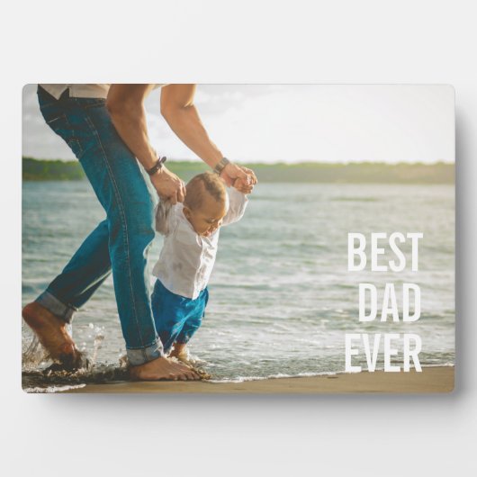 Beste vader ooit beste vader ooit op maat foto fotoplaat (voorkant)