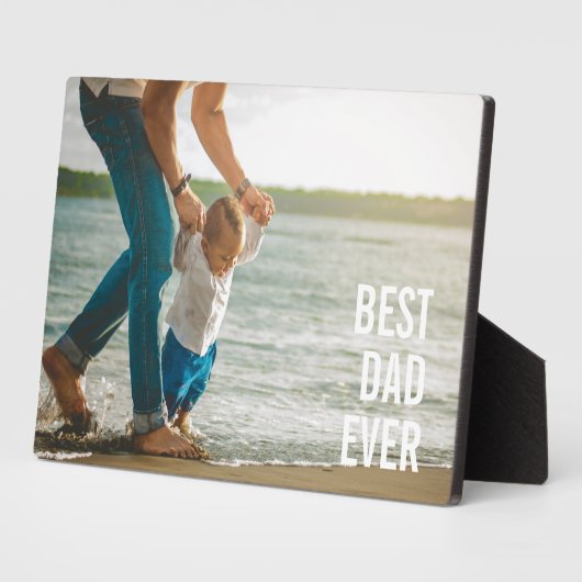 Beste vader ooit beste vader ooit op maat foto fotoplaat (Zijkant)