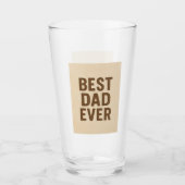 Beste vader ooit ☕ | Betekenisvol cadeau voor vade Glas (Voorkant)