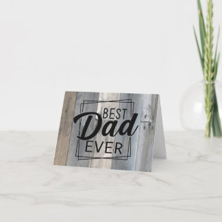 Beste vader ooit bewerkbare vaders dag Kaart voor 