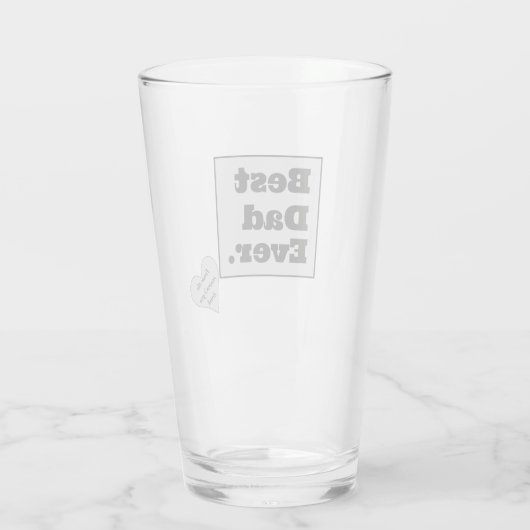 Beste vader ooit bier Glass Glas (Achterkant)