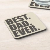 Beste vader ooit bier onderzetter (Linkerzijde)