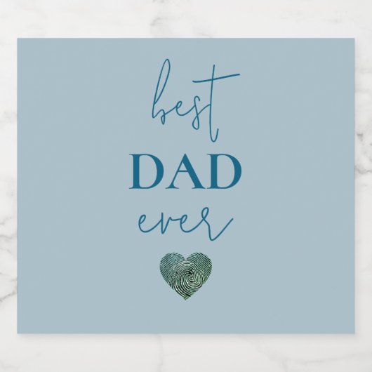 Beste vader ooit biermerk | Vaderdag Gift Bier Etiket (Enkel label)