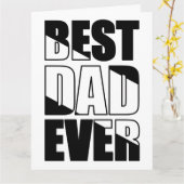 Beste vader ooit Big Vader Dag Kaart (Gele Bloem)