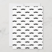 Beste vader ooit Black Script Mustache Vaderdag Feestdagenkaart (Achterkant)