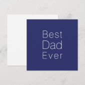 Beste vader ooit blauw wit minimalistisch (Voorkant / Achterkant)