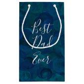 Beste vader ooit Blauwgroen blauw Klein Cadeauzakje (Achterkant)