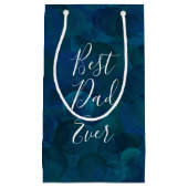 Beste vader ooit Blauwgroen blauw Klein Cadeauzakje (Voorkant)