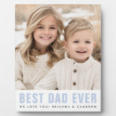 Beste vader ooit blij vaderdag foto fotoplaat (Voorkant)