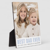 Beste vader ooit blij vaderdag foto fotoplaat (Zijkant)