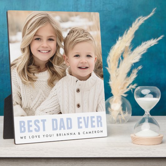 Beste vader ooit blij vaderdag foto fotoplaat (Zijkant)