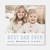 Beste vader ooit blij vaderdag foto magneet (Voorkant)