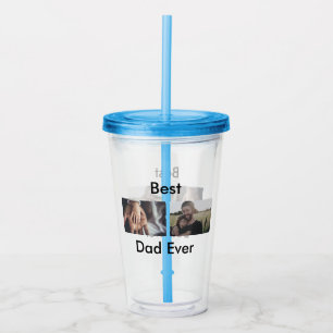 beste vader ooit blij vaderdag voeg je foto toe acryl drinkbeker