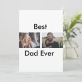 beste vader ooit blij vaderdag voeg je foto toe kaart (Staand voorkant)