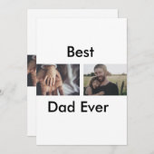 beste vader ooit blij vaderdag voeg je foto toe kaart (Voorkant / Achterkant)