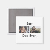 beste vader ooit blij vaderdag voeg je foto toe magneet (Voorkant / Achterkant)