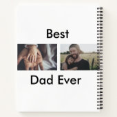 beste vader ooit blij vaderdag voeg je foto toe notitieboek (Achterkant)