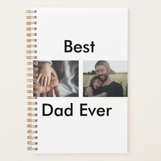 beste vader ooit blij vaderdag voeg je foto toe planner (Voorkant)