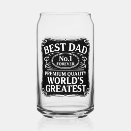Beste vader ooit blikvorm glas