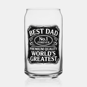 Beste vader ooit blikvorm glas