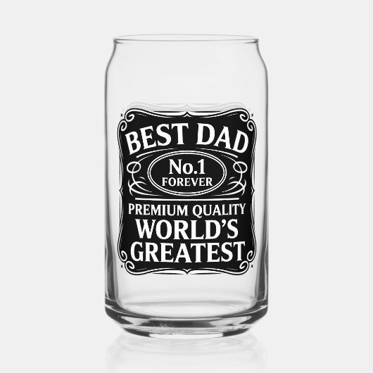 Beste vader ooit blikvorm glas (Achterkant)