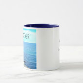 Beste vader ooit Blue Ocean Photo Azure Sky Mok (Midden)