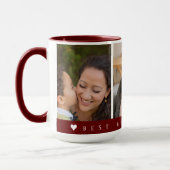 Beste vader ooit Bourgogne met 3 foto-opa Mok (Links)