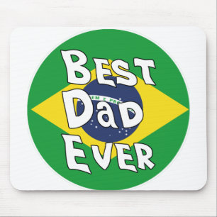 Beste vader ooit Braziliaanse vlag Muismat