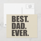 Beste vader ooit briefkaart (Voorkant / Achterkant)