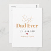 Beste vader ooit briefkaart (Voorkant / Achterkant)