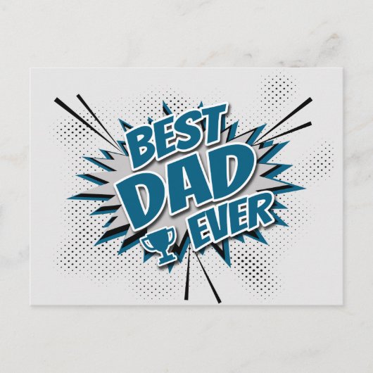 Beste vader ooit briefkaart (Voorkant)