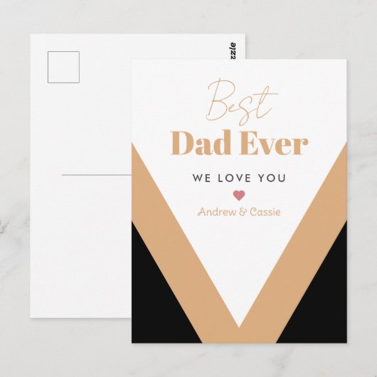 Beste vader ooit briefkaart (Voorkant / Achterkant)