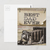 Beste vader ooit briefkaart (Voorkant / Achterkant)