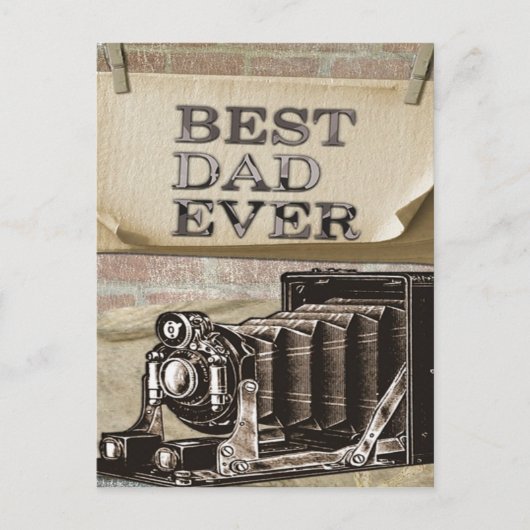 Beste vader ooit briefkaart (Voorkant)