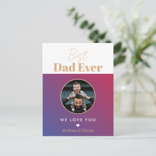 Beste vader ooit briefkaart (Staand voorkant)