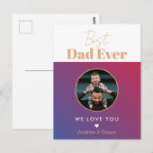 Beste vader ooit briefkaart (Voorkant / Achterkant)