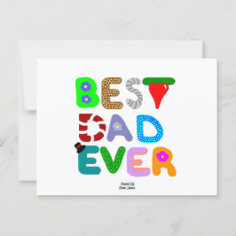 Beste vader ooit Briefkaart