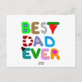 Beste vader ooit Briefkaart (Voorkant)