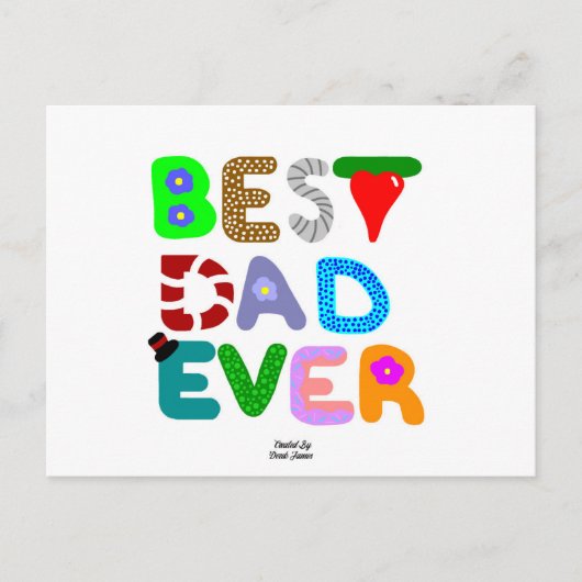 Beste vader ooit Briefkaart (Voorkant)