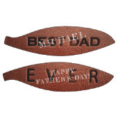 Beste vader ooit bruin leren stempel Vaderdag Basketbal (Panelen)