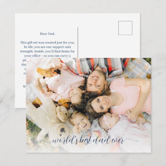 Beste Vader Ooit Bundel Cadeauset Briefkaart (Voorkant / Achterkant)