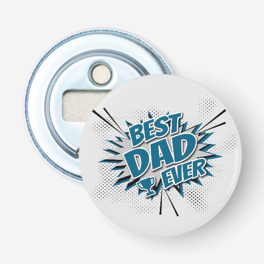 Beste vader ooit button flesopener (Voorkant)