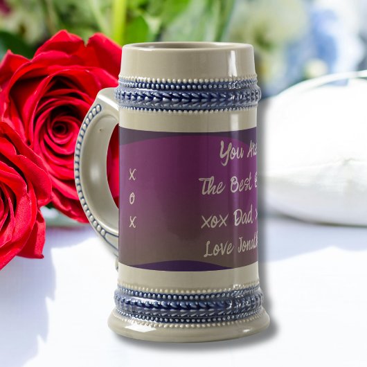 Beste vader ooit cadeau script naam rustieke klass bierpul