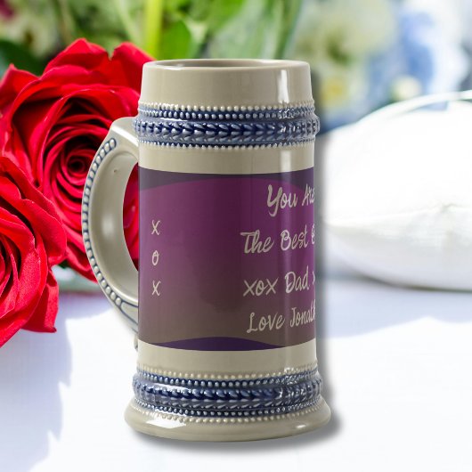 Beste vader ooit cadeau script naam rustieke klass bierpul