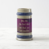 Beste vader ooit cadeau script naam rustieke klass bierpul (Center)