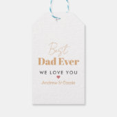 Beste vader ooit cadeaulabel (Achterkant)