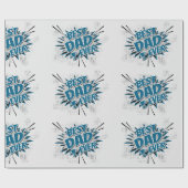 Beste vader ooit cadeaupapier (Vlak)