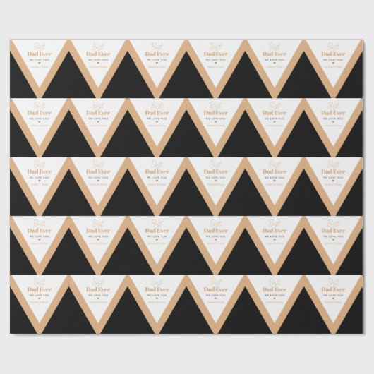Beste vader ooit cadeaupapier (Vlak)