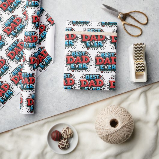 Beste vader ooit cadeaupapier (Crafts)