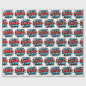 Beste vader ooit cadeaupapier (Vlak)